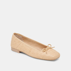 ANISA BALLET FLATS LT NATURAL WOVEN RAFFIA | Dolce Vita Women
