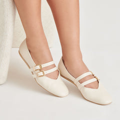 BAYLEE BALLET FLATS IVORY LEATHER | Dolce Vita Women