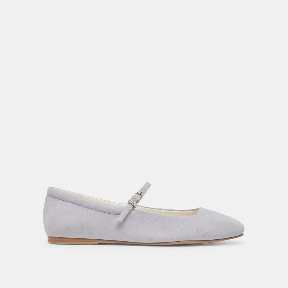 REYES BALLET FLATS DUSTY BLUE SUEDE | Dolce Vita Women