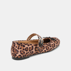 Gibsen Dk Leopard Satin Ballet Flats | Women Dolce Vita