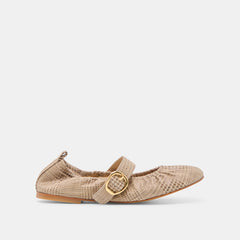 Caely Herringbone Printed Suede Ballet Flats | Dolce Vita Women