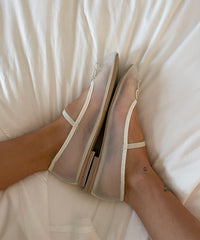 CADEL BALLET FLATS IVORY MESH | Women Dolce Vita