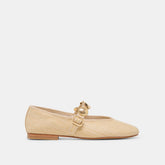 RELAN BALLET FLATS LT NATURAL RAFFIA | Women Dolce Vita