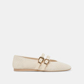 Baylee Wide Bone Perforated Suede Ballet Flats | Dolce Vita Women