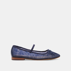 CADEL BALLET FLATS NAVY MESH | Women Dolce Vita