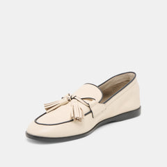 Loklan Ivory Leather Loafers | Women Dolce Vita