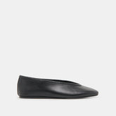 Braidy Black Leather Ballet Flats | Women Dolce Vita