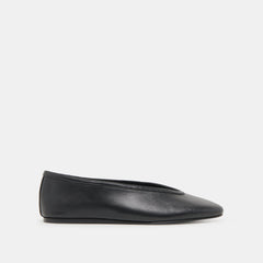 Braidy Black Leather Ballet Flats | Women Dolce Vita