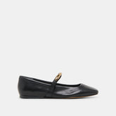 RADYA BALLET FLATS BLACK LEATHER | Women Dolce Vita