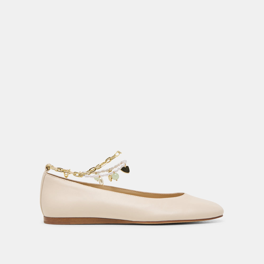 Baiden Bone Leather Ballet Flats | Dolce Vita Women