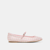 Reyes X Byrdie Golf Pink Plaid Gingham Wide Ballet Flats | Women Dolce Vita