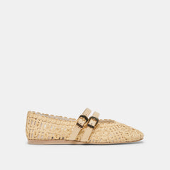 BAYLEE SUNFLOWER BALLET FLATS LT NATURAL MACRAME | Women Dolce Vita