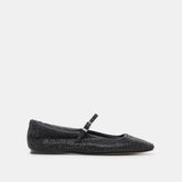 REYES CRYSTAL BALLET FLATS BLACK METALLIC CRYSTAL | Dolce Vita Women