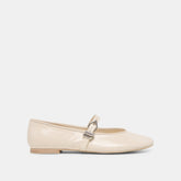 Alizza Creme Crinkle Patent Ballet Flats | Women Dolce Vita