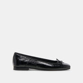 Anisa Ballet Flats NOIR EMBOSSED LEATHER | Women Dolce Vita