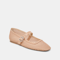 RODNI MESH BALLET FLATS LIGHT TAN WOVEN MESH | Dolce Vita Women