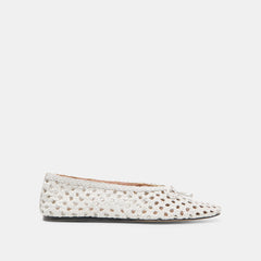 Edda Bone Woven Leather Ballet Flats | Dolce Vita Women