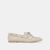 LAKIN LOAFERS IVORY PERFORATED LEATHER | Dolce Vita Women