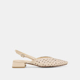 Birdie Off White Woven Leather Flats | Women Dolce Vita