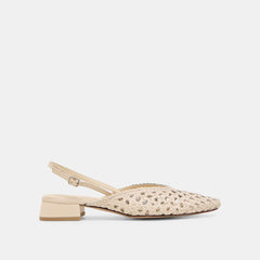 Birdie Off White Woven Leather Flats | Women Dolce Vita