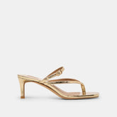 Biaga Gold Distressed Leather Heels | Dolce Vita Women