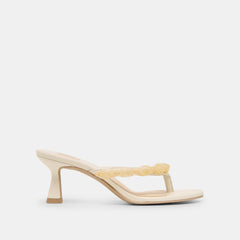 Daksie Off White Leather Heels | Women Dolce Vita