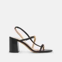 Faye Black Leather Heels | Dolce Vita Women