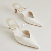 Kanika Pearl Mid Vanilla Pearl Heels | Women Dolce Vita