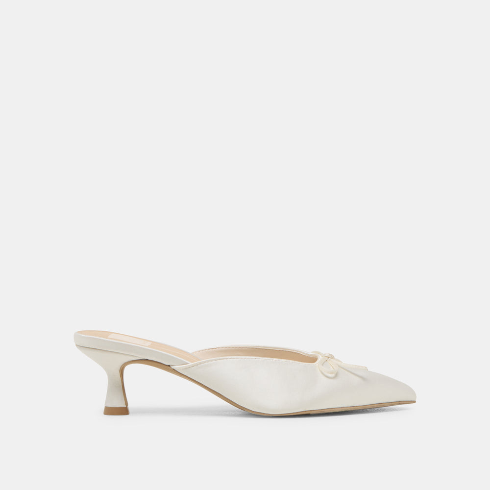 Cleo Off White Satin Heels | Dolce Vita Women