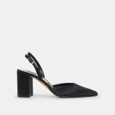 Carel Onyx Satin High Heels | Women Dolce Vita