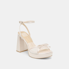 Pandor White Tulle Heels | Women Dolce Vita