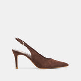 Elasi Dk Brown Nubuck Heels | Dolce Vita Women