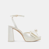 PATTON HEELS IVORY SATIN | Women Dolce Vita
