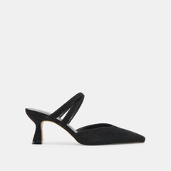 Linore Onyx Suede Heels | Women Dolce Vita