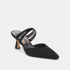Linore Onyx Suede Heels | Women Dolce Vita