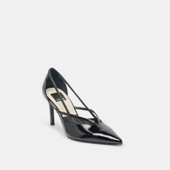 Kaine Midnight Crinkle Patent Leather Heels | Dolce Vita Women