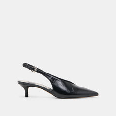 ALENNA HEELS MIDNIGHT CRINKLE PATENT | Women Dolce Vita