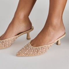 Cleo Pearl Blush Lace Mesh Heels | Dolce Vita Women