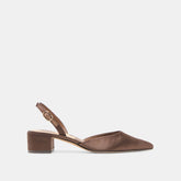 Carel Dk Brown Satin Heels | Dolce Vita Women