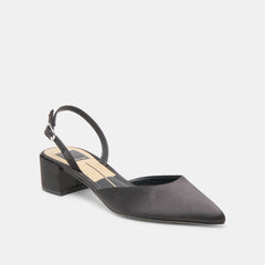 Carel Onyx Satin Heels | Women Dolce Vita