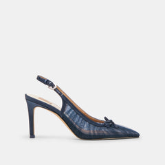 Yela Navy Tulle Heels | Women Dolce Vita
