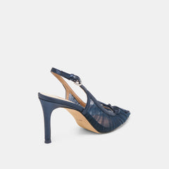 Yela Navy Tulle Heels | Women Dolce Vita