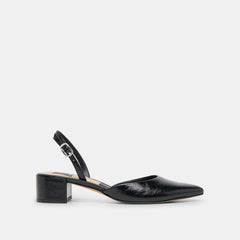 Carel Midnight Crinkle Patent Leather Heels | Women Dolce Vita