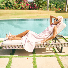 Reyes X Byrdie Golf Pink Plaid Gingham Heels | Women Dolce Vita