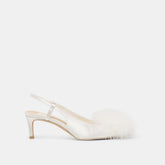 Kamy True White Satin Heels | Dolce Vita Women