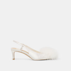 Kamy True White Satin Heels | Dolce Vita Women