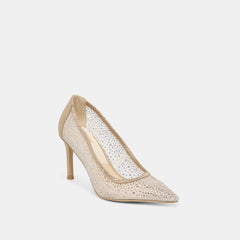 Kashe Crystal Lt Gold Mesh Heels | Dolce Vita Women
