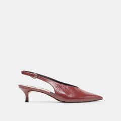 Alenna Oxblood Crinkle Heels | Women Dolce Vita