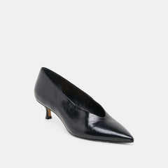 ALWYN HEELS MIDNIGHT CRINKLE PATENT | Dolce Vita Women