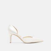 Eloy Pearl Off White Satin Heels | Dolce Vita Women
